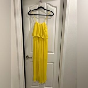NEW Zara bright yellow jumpsuit. Size Small.